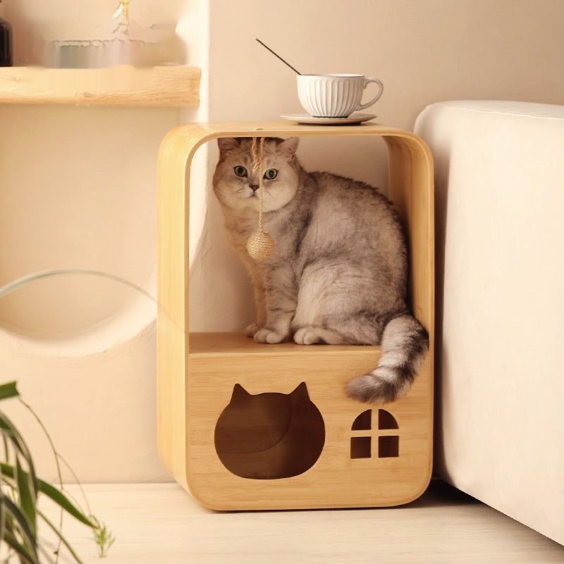 Lit créatif multi-fonctionnel Cat et maison Combo