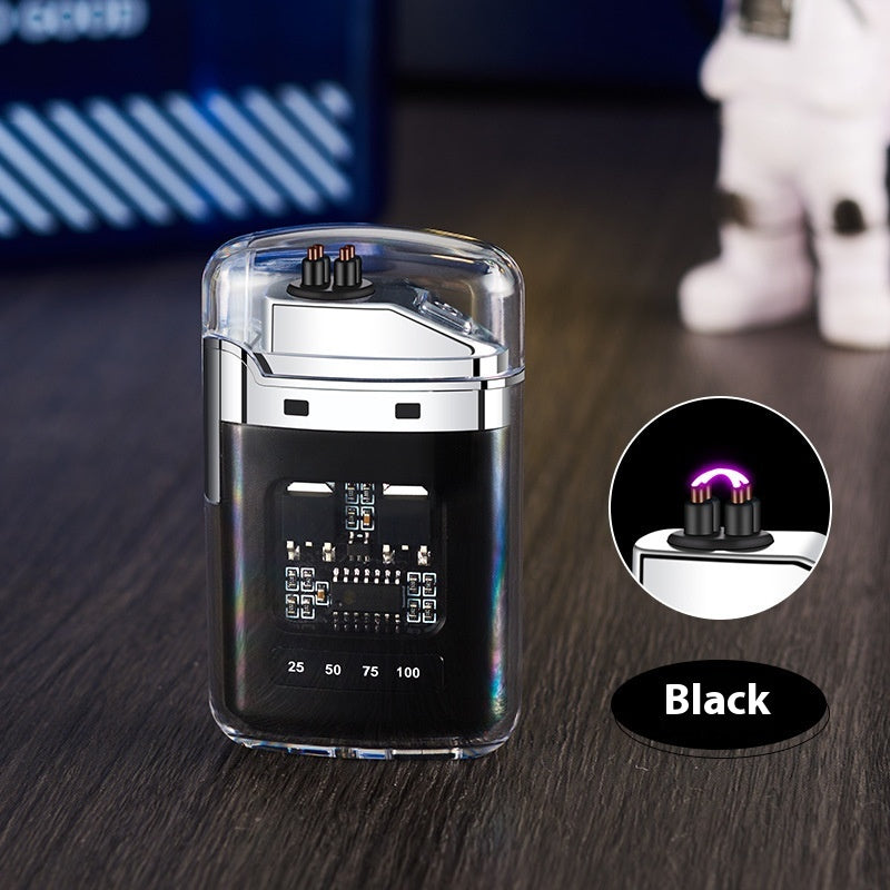Cas transparent créatif Electronic Pulse Lighter