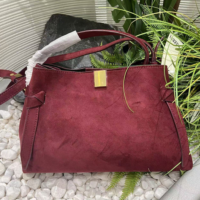 Sac à main Fleece Potsticker Sac en papier haut de gamme Petit véhicule Fleece Sac à main pour femmes Messeng
