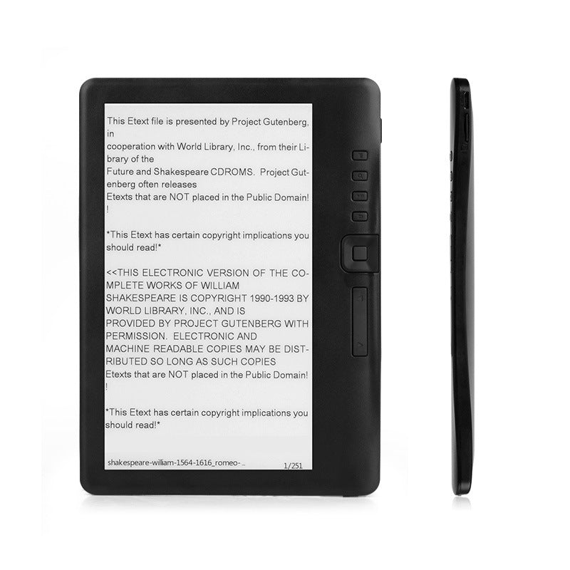 7 pouces écran couleur E-reader