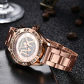 Mode Casual Quartz Montre Starry acier inoxydable