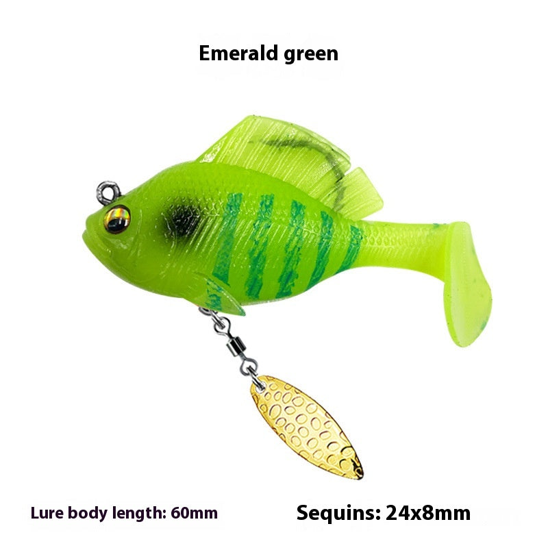 Sequins rotatifs T Tail Topmouth Culter Bass Mandarin Poissons Aile