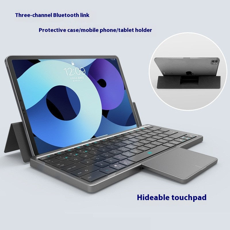 Porte-clés sans fil Bluetooth Touch Pad sans fil en cuir Ipad Mobi