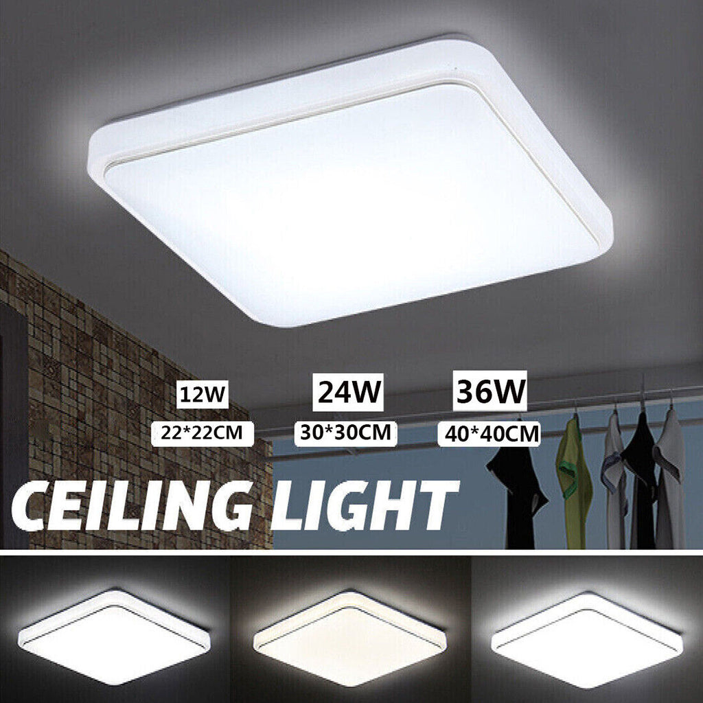 Lampe de plafond carrée 36W