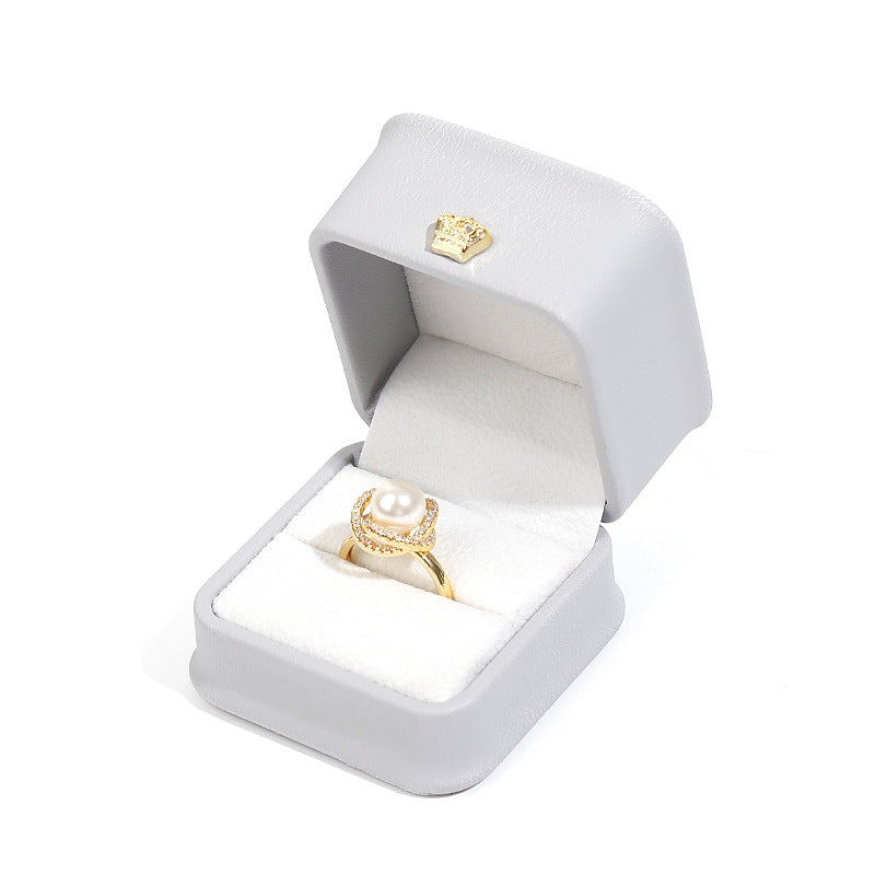 Couronne bague arrondie bijoux pendentif Brace Dentelle Bracelet boîte d'emballage
