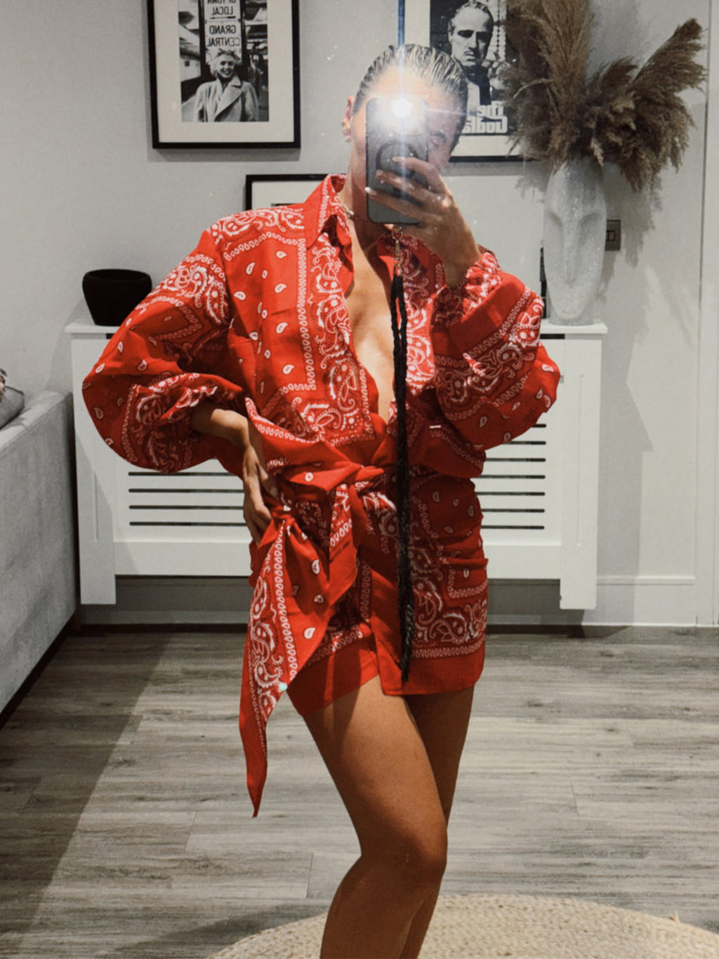 Bohemian Paisley Print Two-Piece Set
