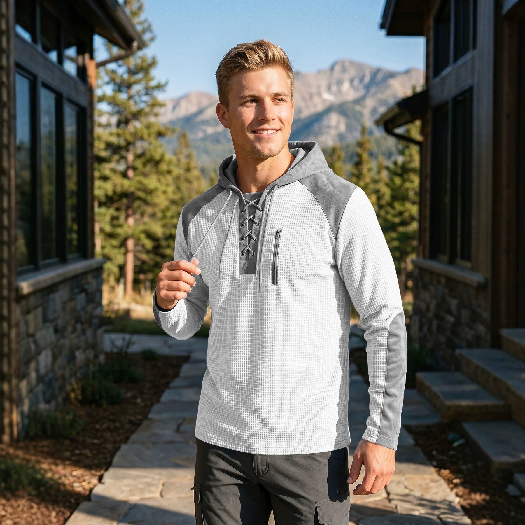 Chapeau à capuche de printemps et d'automne pour hommes