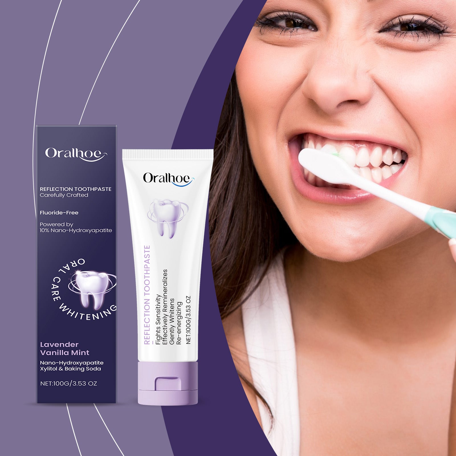 Dentifrice blanchissant le xylitol