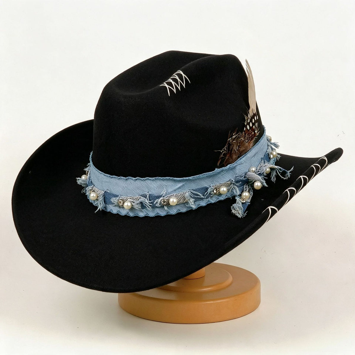 Chapeau de jazz vintage Western Cowboy