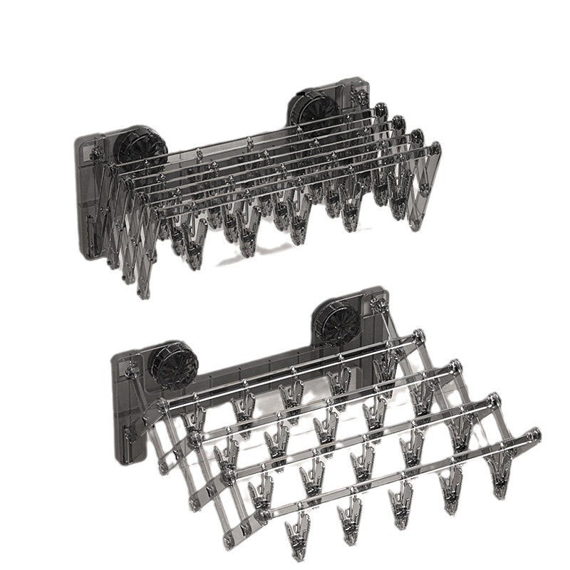 Chaussettes de coupe d'aspiration Rack de serviette sans punch de séchage pliable