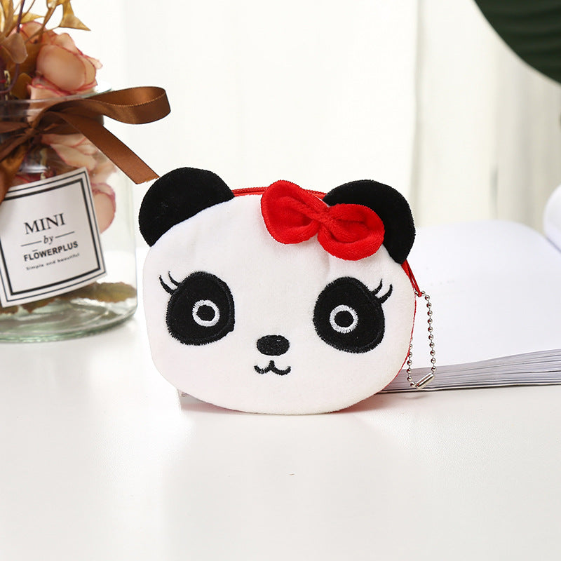 En peluche Mignon Coin Purse Cartoon Cloth cas clé pour femmes