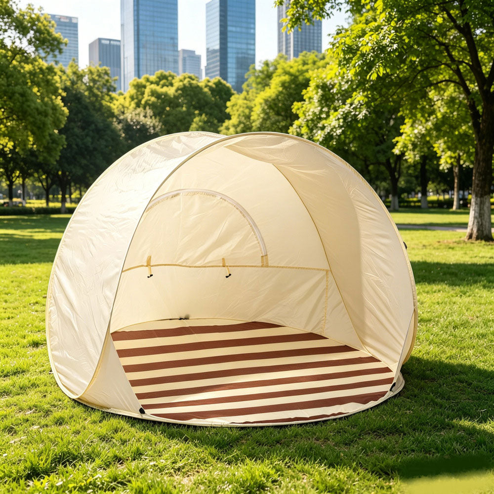 Tente de plage Camping en plein air Protection solaire Tente pliante simple Tente ouverte rapide pour les intérieurs