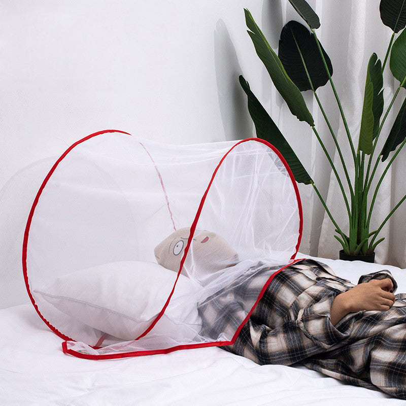 Tête Mosquito Net Portable Oreiller pliable Mosquito Tente Mesh Anti Mosquito Couverture de sommeil Fo