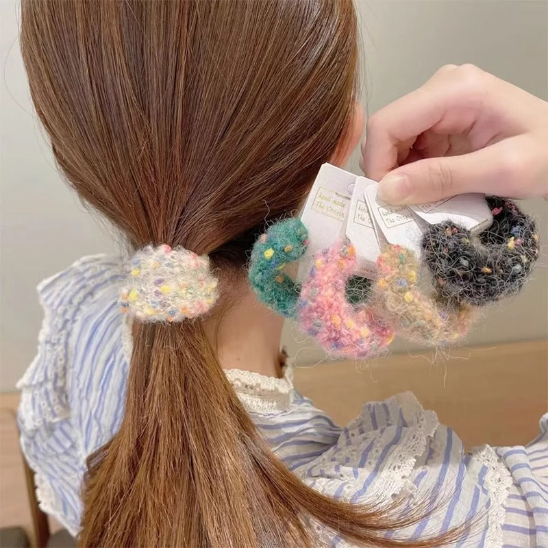 Simple Plush Hair Tie for Women