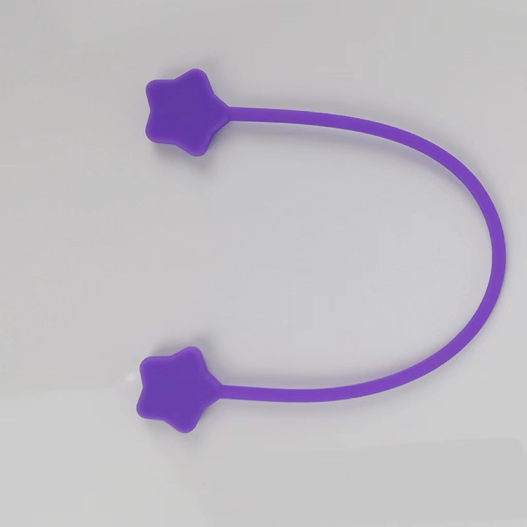 Étoile Magnet Winder Silicone Matériel Téléphone portable Organisateur de fil Magnet Clip