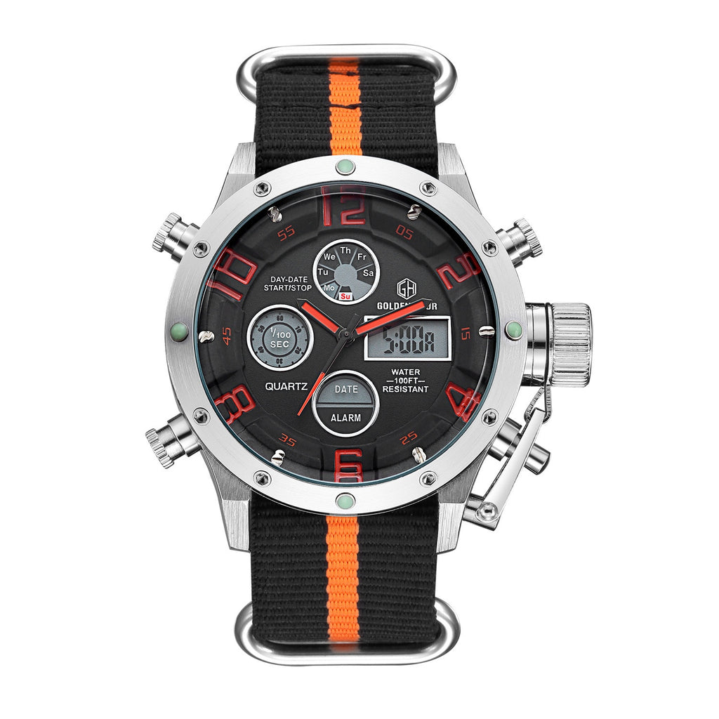 Fashionable Multifonctionnelle Waterproof Watch pour hommes