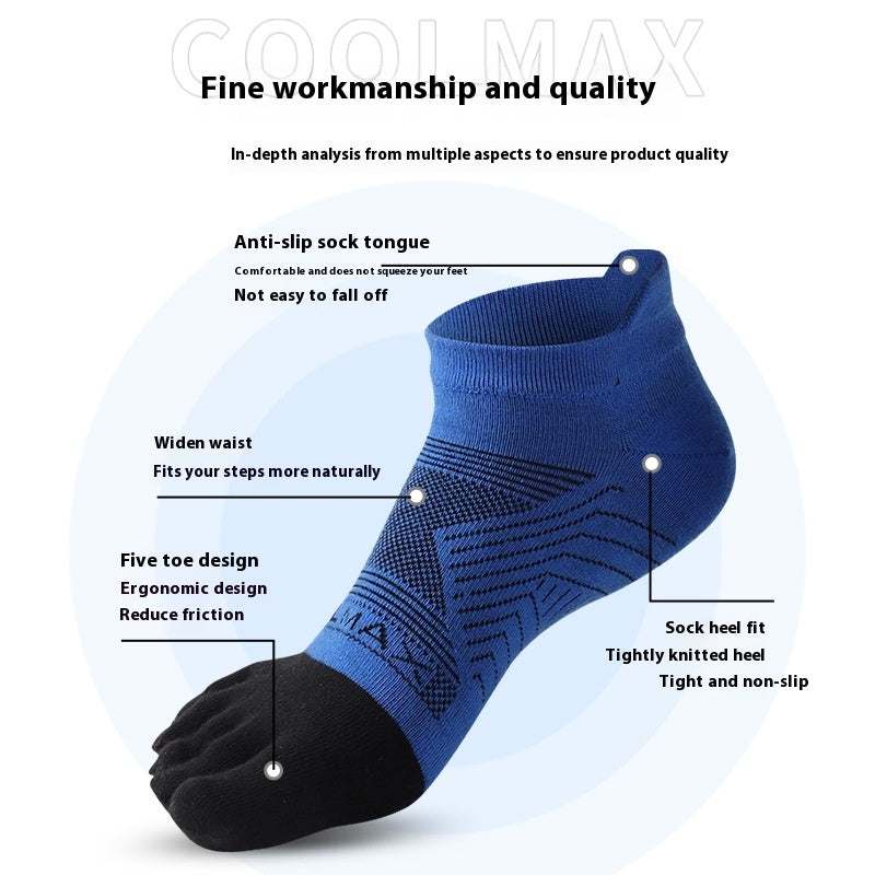 Sports Marathon Toe Chaussettes Hommes