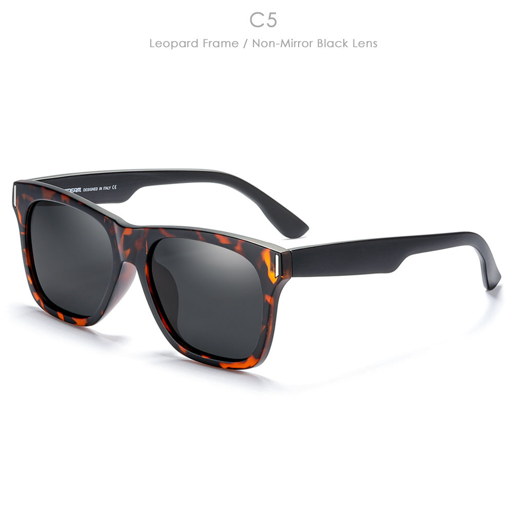 Lunettes de soleil polaires carrées classiques Unisexe