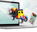 Assembler magnétique bloc voiture Puzzle pour enfants et main-sur-ingénierie voiture