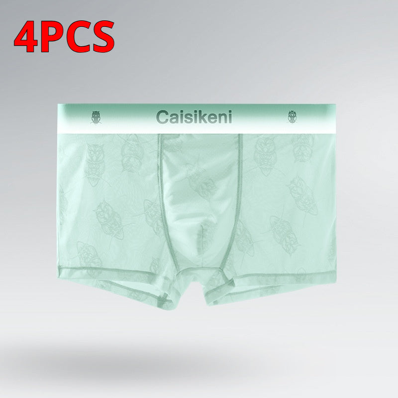 Summer Ice Silk Boxers ultra-mince respirant Mesh