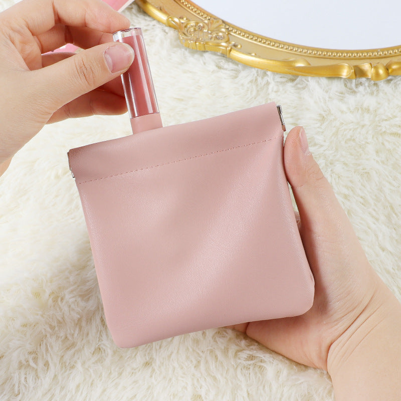 Sac de rangement Rouge à lèvres Cosmétiques Sac Mini Chargeur Fermeture automatique