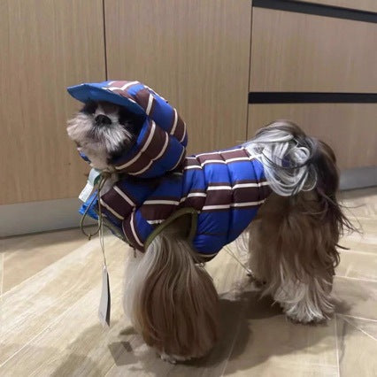 Mignon et chaud en coton rembourré avec un chapeau pour chiens et chats