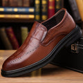 Hommes Casual style britannique Pointed Chaussures en cuir
