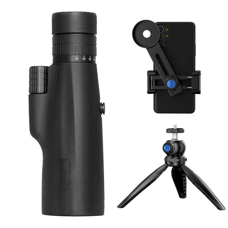 Télescope monoculaire 10-30x50 HD Zoom Téléscope pour appareil photo portable