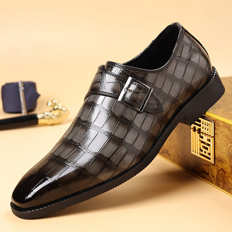 Chaussures de robe pour hommes texturés style britannique