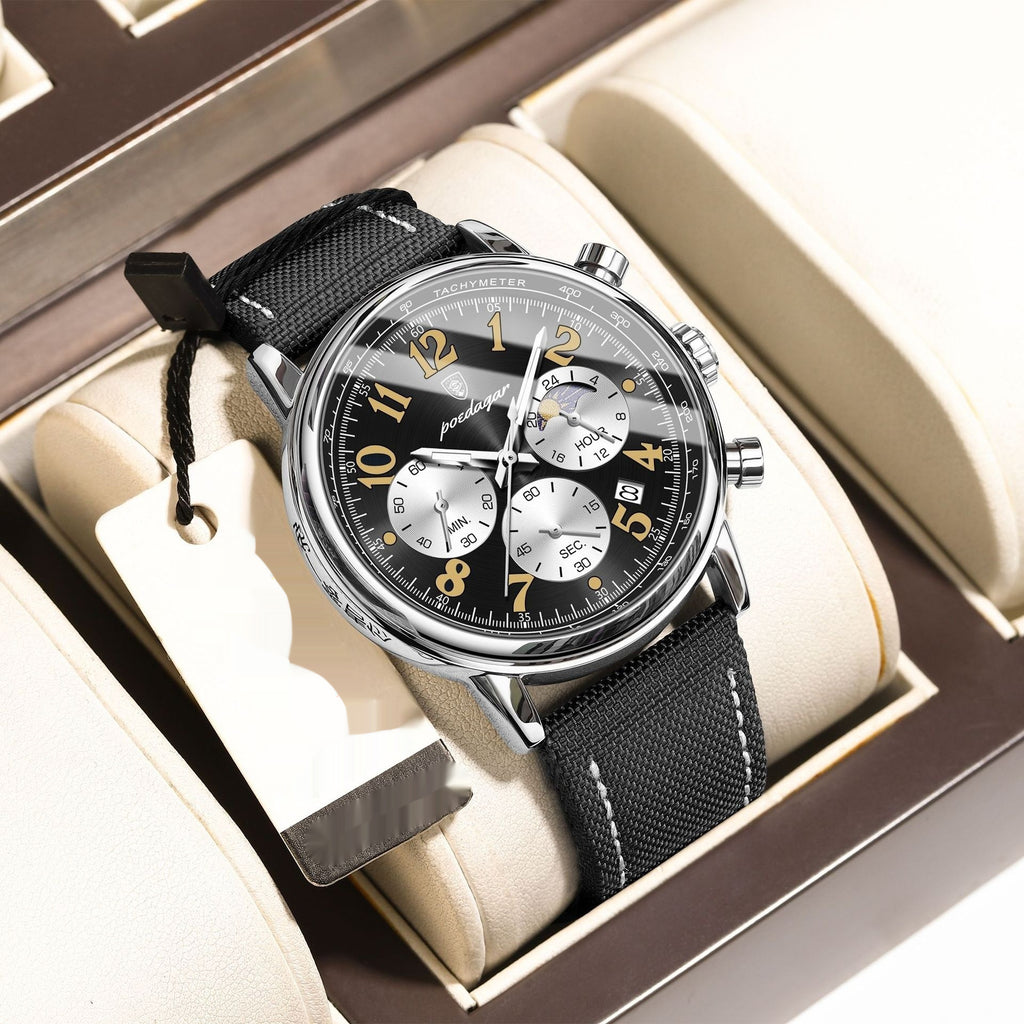 Multifonctionnelle Montre Quartz Lumineux Homme