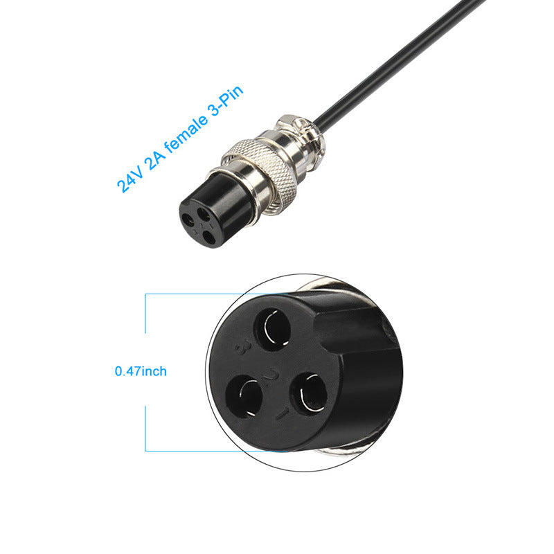 Adaptateur de puissance de véhicule électrique portable 48W
