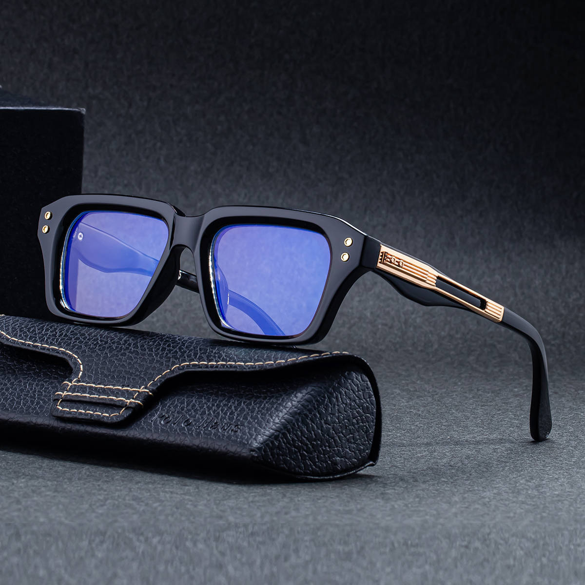 2026 Lunettes de soleil à cadre carré de mode pour hommes
