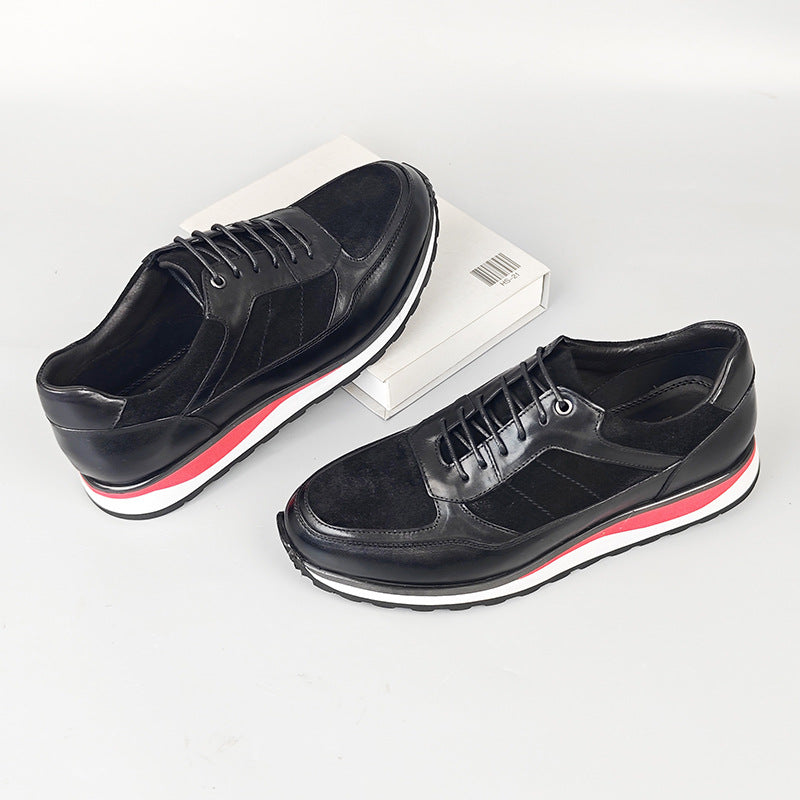 Chaussures en cuir britannique casual style rétro