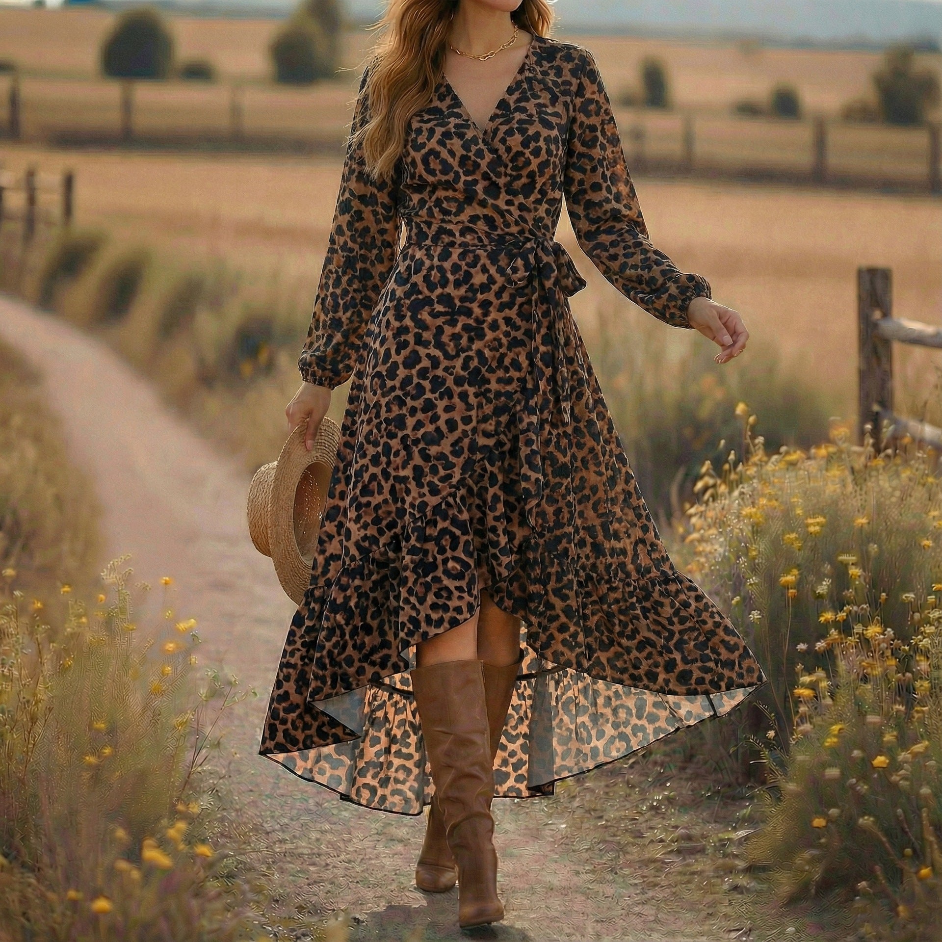 Robe à manches longues pour femmes