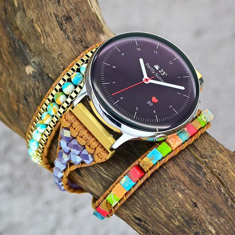 Shooushan Perle en pierre montre avec bracelet