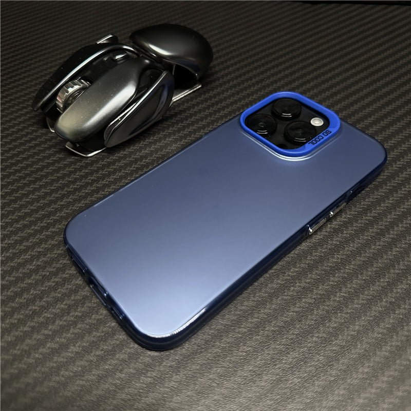 Housse de protection Matte pour téléphone couleur argent haute qualité