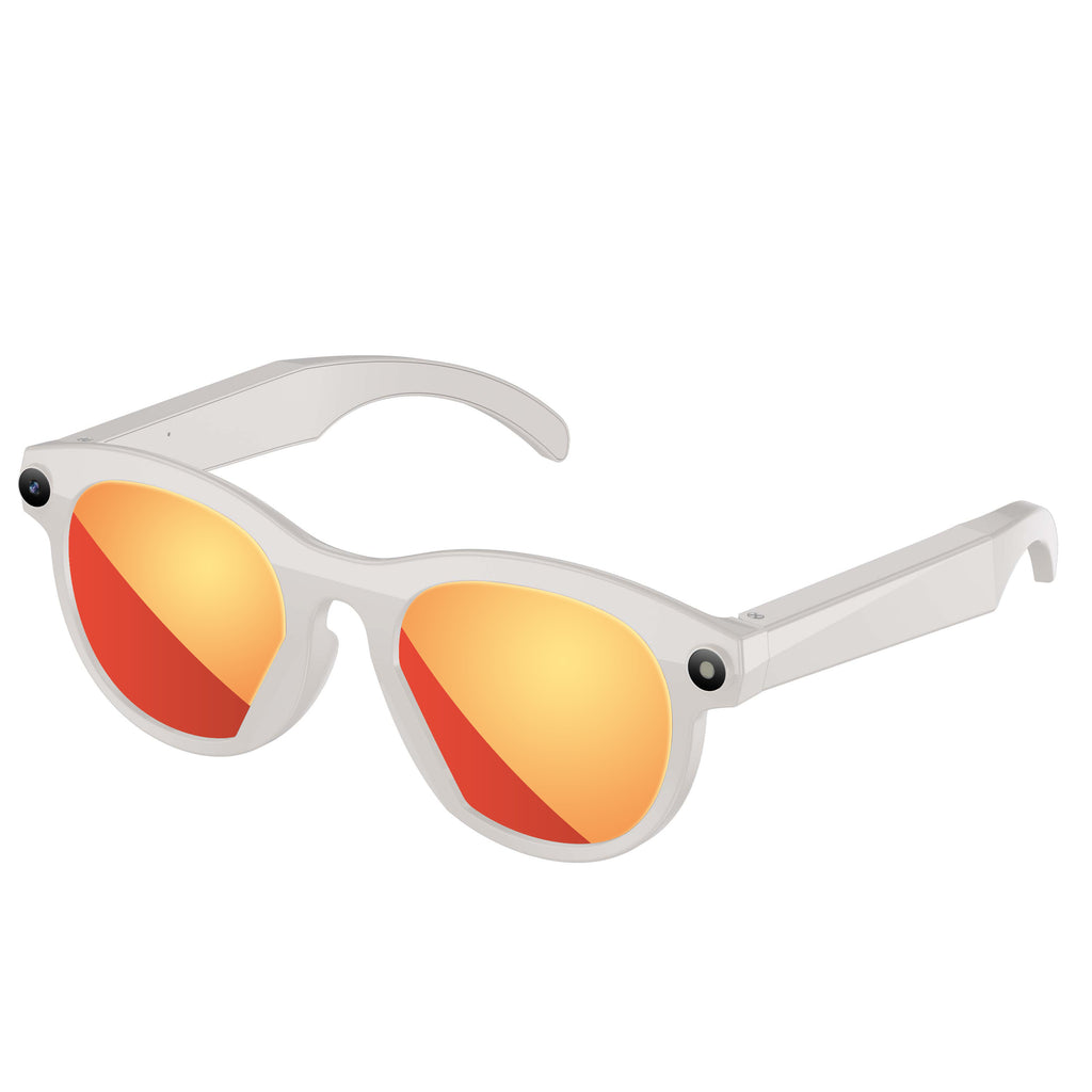 Lunettes intelligentes 2MP AI avec caméra Lunettes de soleil Bluetooth pour la traduction d'appel de musique M88