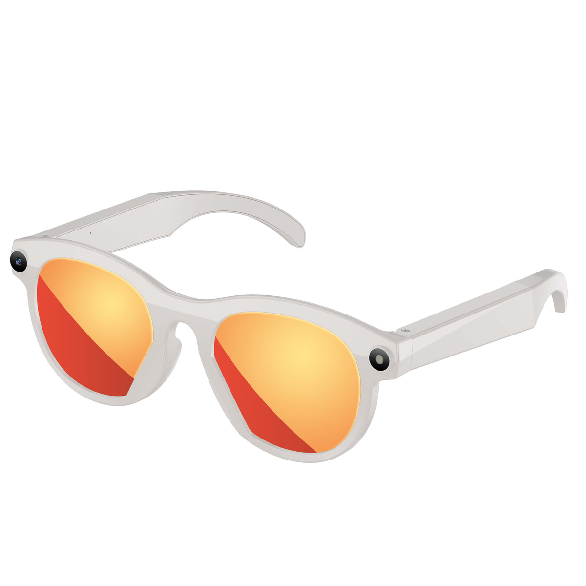 Lunettes intelligentes 2MP AI avec caméra Lunettes de soleil Bluetooth pour la traduction d'appel de musique M88