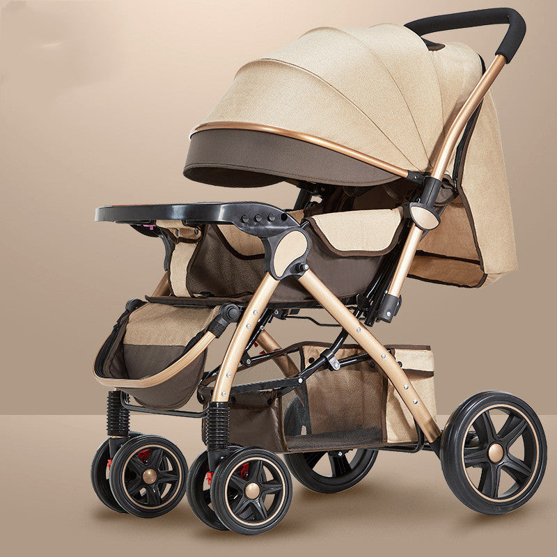 Les poussettes pour bébés sont légères et faciles à plier