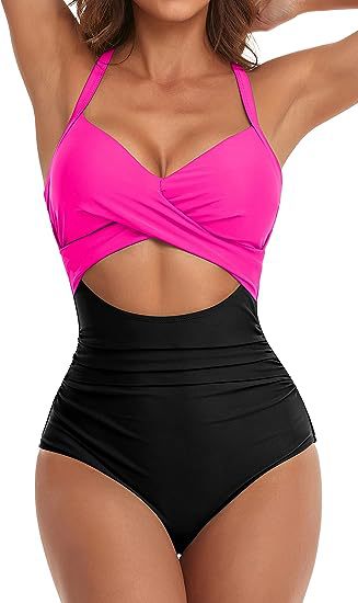 Maillot de bain monocolore pour femmes de style européen et américain avec un panneau sans dos