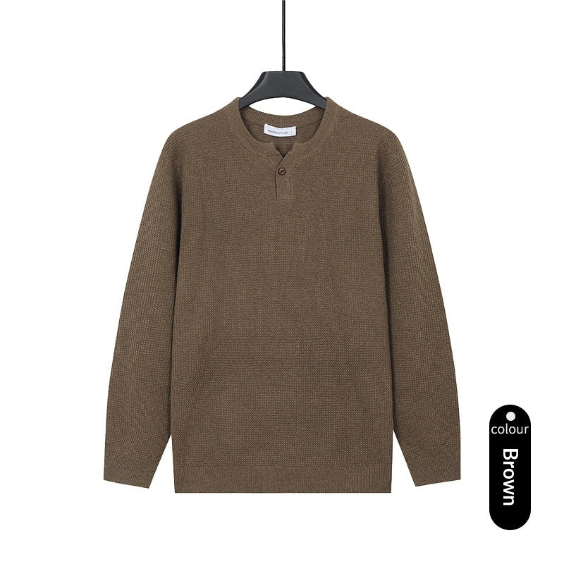 Hommes Col tortue Tweater tricoté Tweater couleur solide Tweater