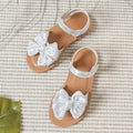 Été Arrivée Argent Bow noeud mignon chaussures de bébé