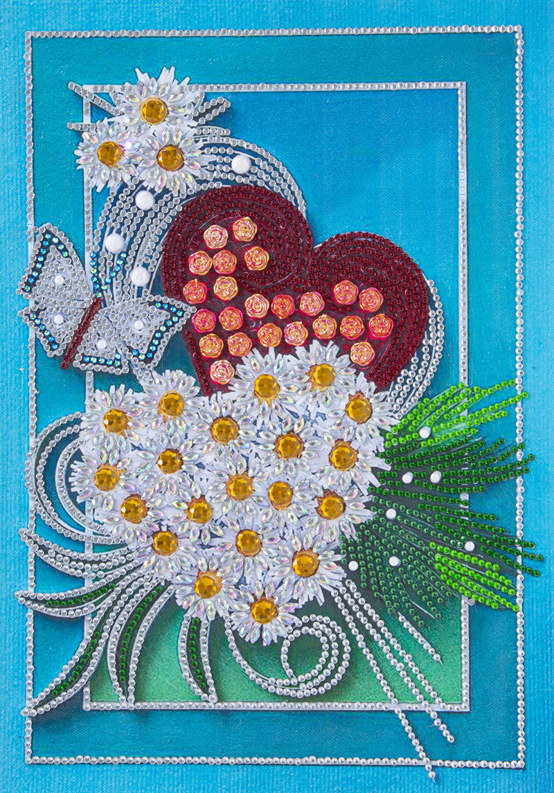 Crystal spécial en forme de fleur de diamant brillant Living Room Porch décoration peinture