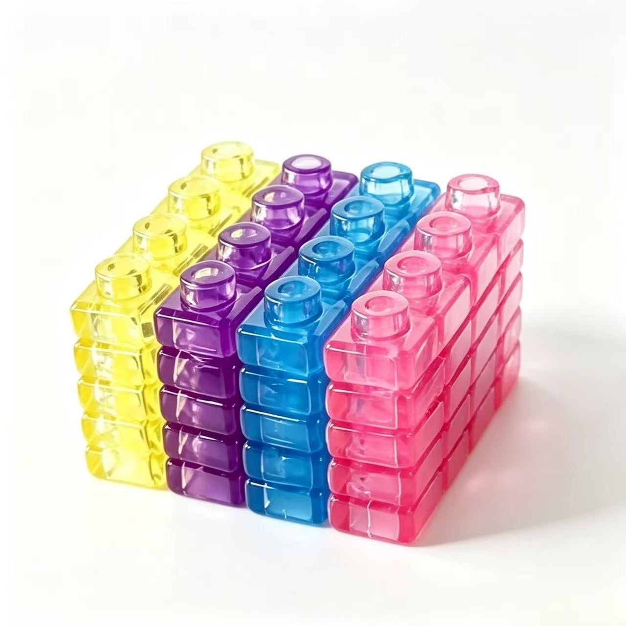 Jeu Jelly Block Stress-relief Blocks pour adultes transparents