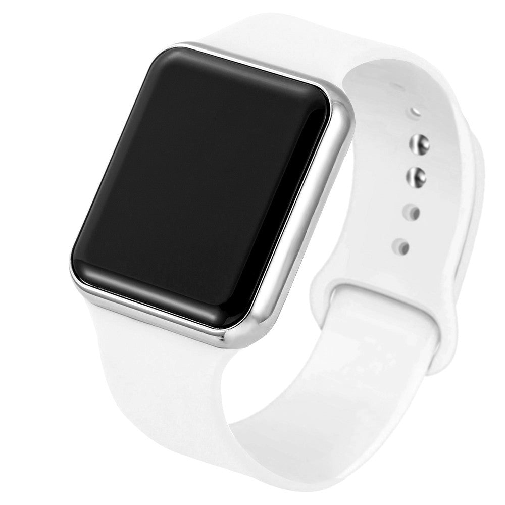 Silica Gel Montre électronique Imperméable Bracelet Étudiant Montre