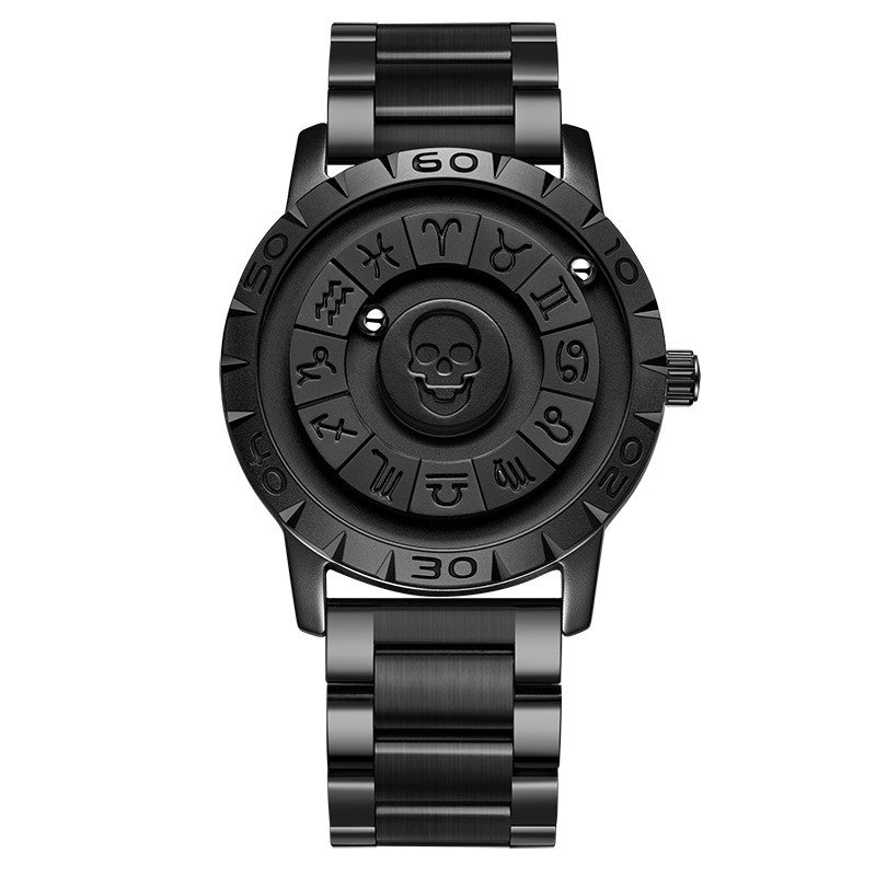 Montre de suspension magnétique pour hommes Montre de quartz créative
