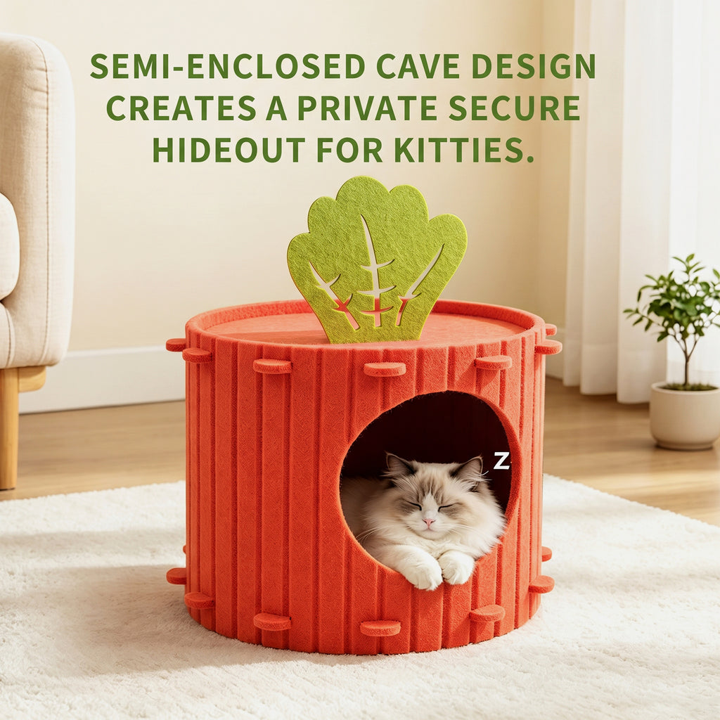 Seule prise de soi---Felt Radish Pet House