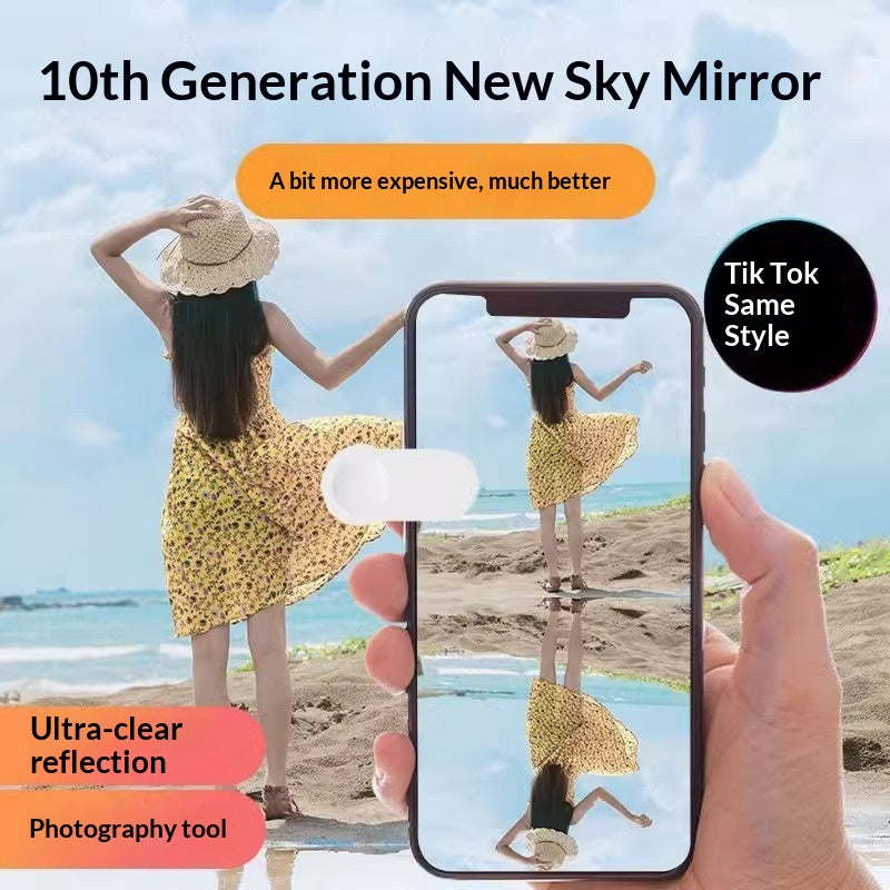 Sky Mirror Photo Stand Ultra-Clear Mirror Photographe de réflexion