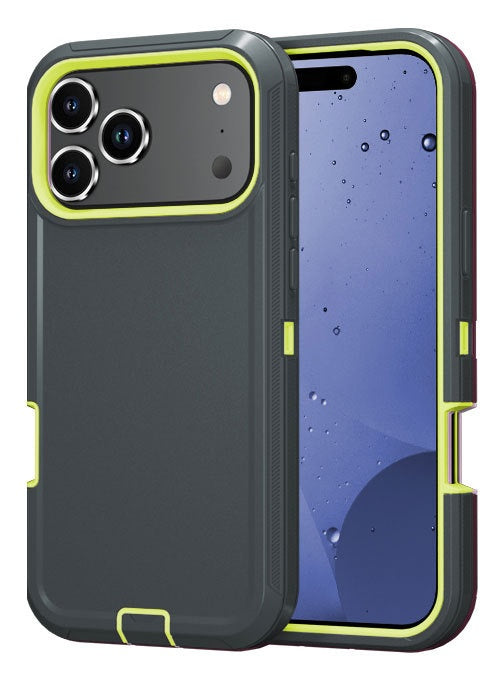 Applicable à 17promax Robot Trois-Proof Robot Solid Color Phone Case