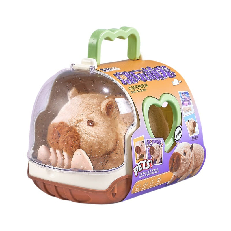 Jouet de poupée Capybara électrique pour enfants marchant et parlant en peluche
